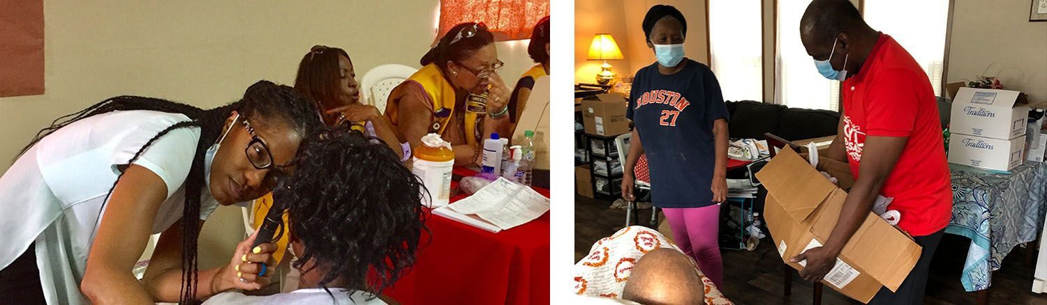 A group of people are posing for a picture under a bridge.