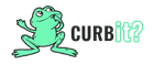 A green frog with a thoughtful expression next to "CURB it?"