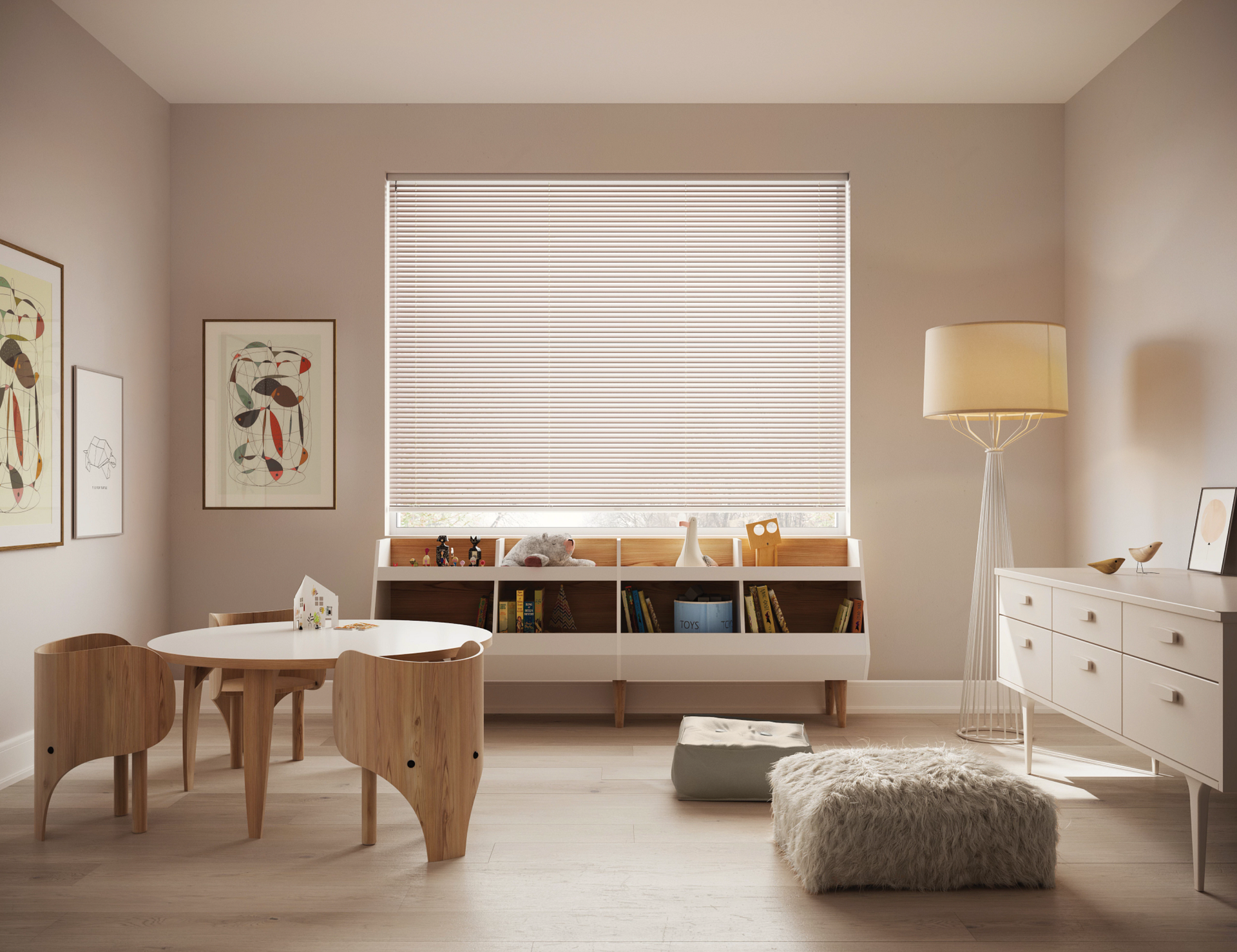 Hunter Douglas Modern Precious Metals® Mini Blinds near La Quinta, California