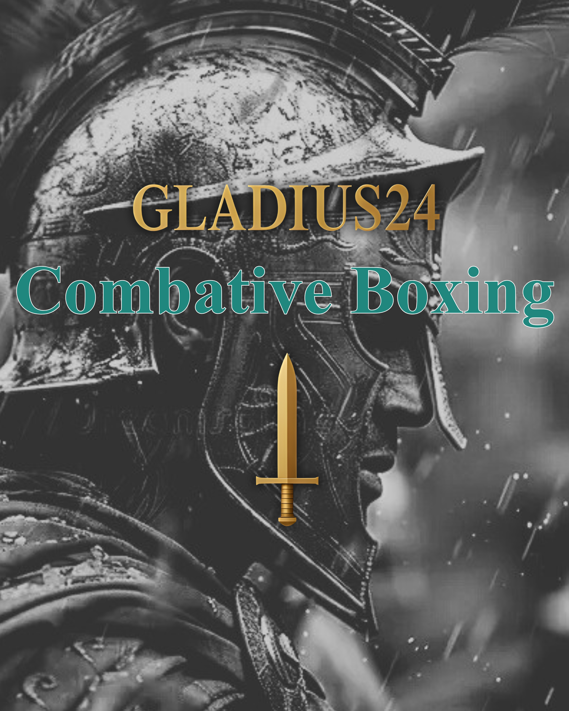 Romeinse gladiatorenhelm met de tekst