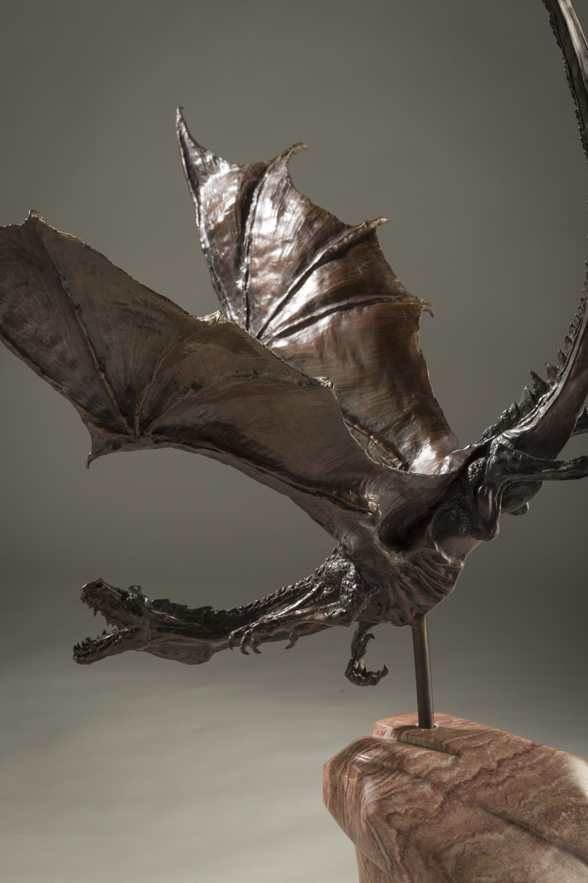 bolt from the blue flying dragon sculpture