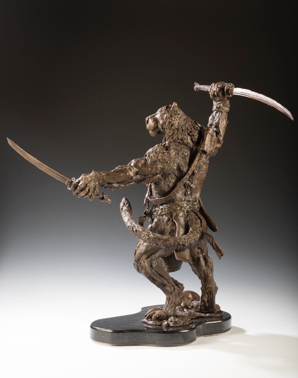 Calor side view of sculpture Dungeons and Dragons