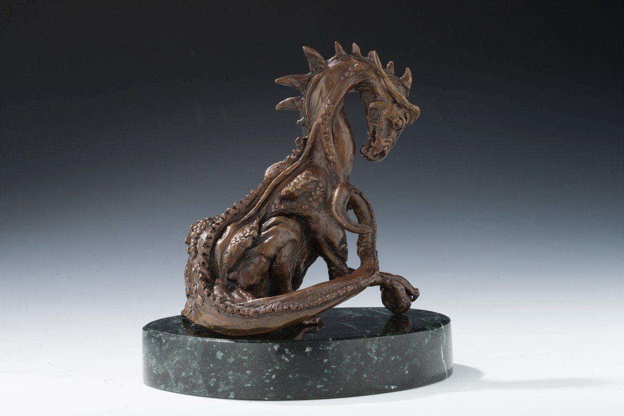 Mother Dragon with Egg rear view