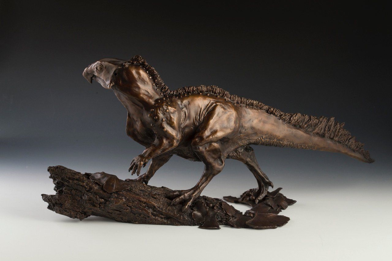 Aquilops Americanus bronze sculpture
