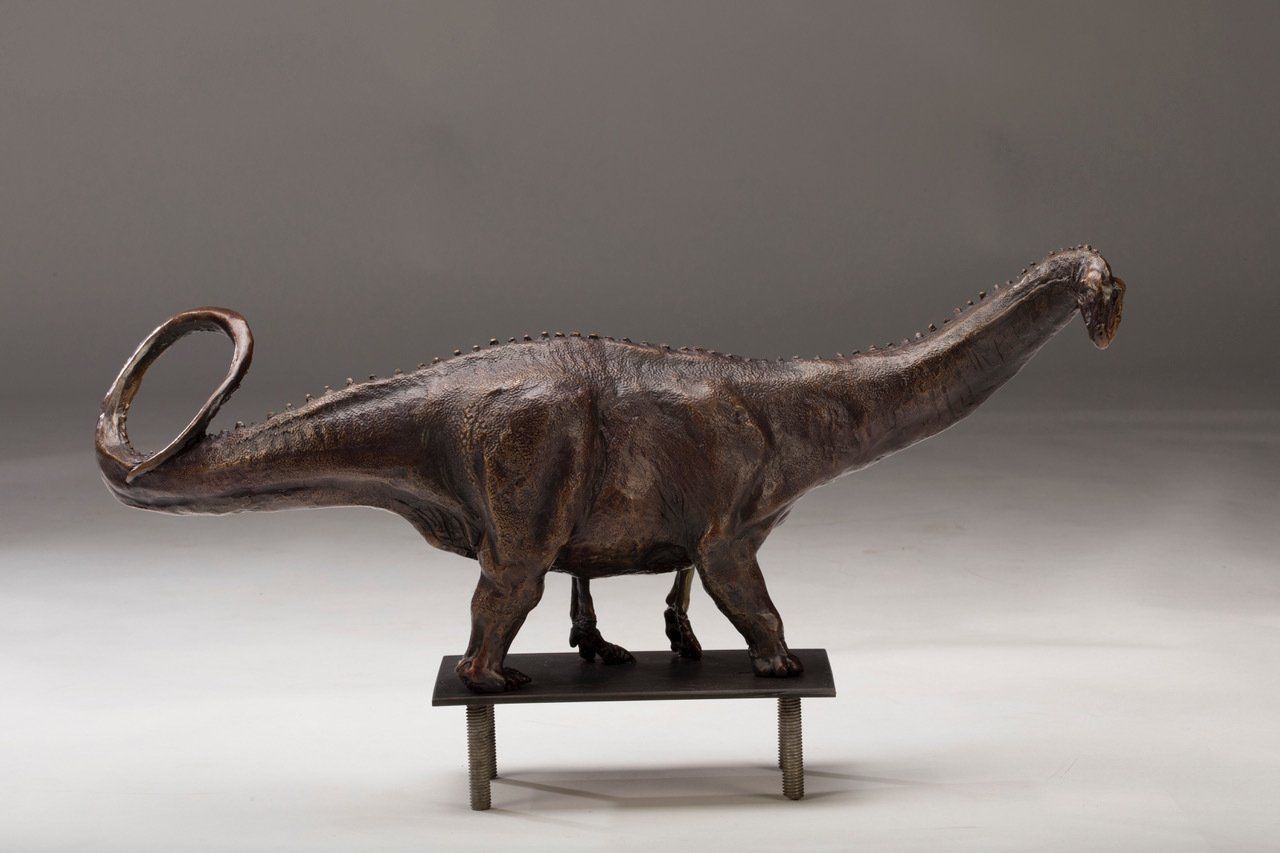 Galeamopus Skeletal Study in bronze