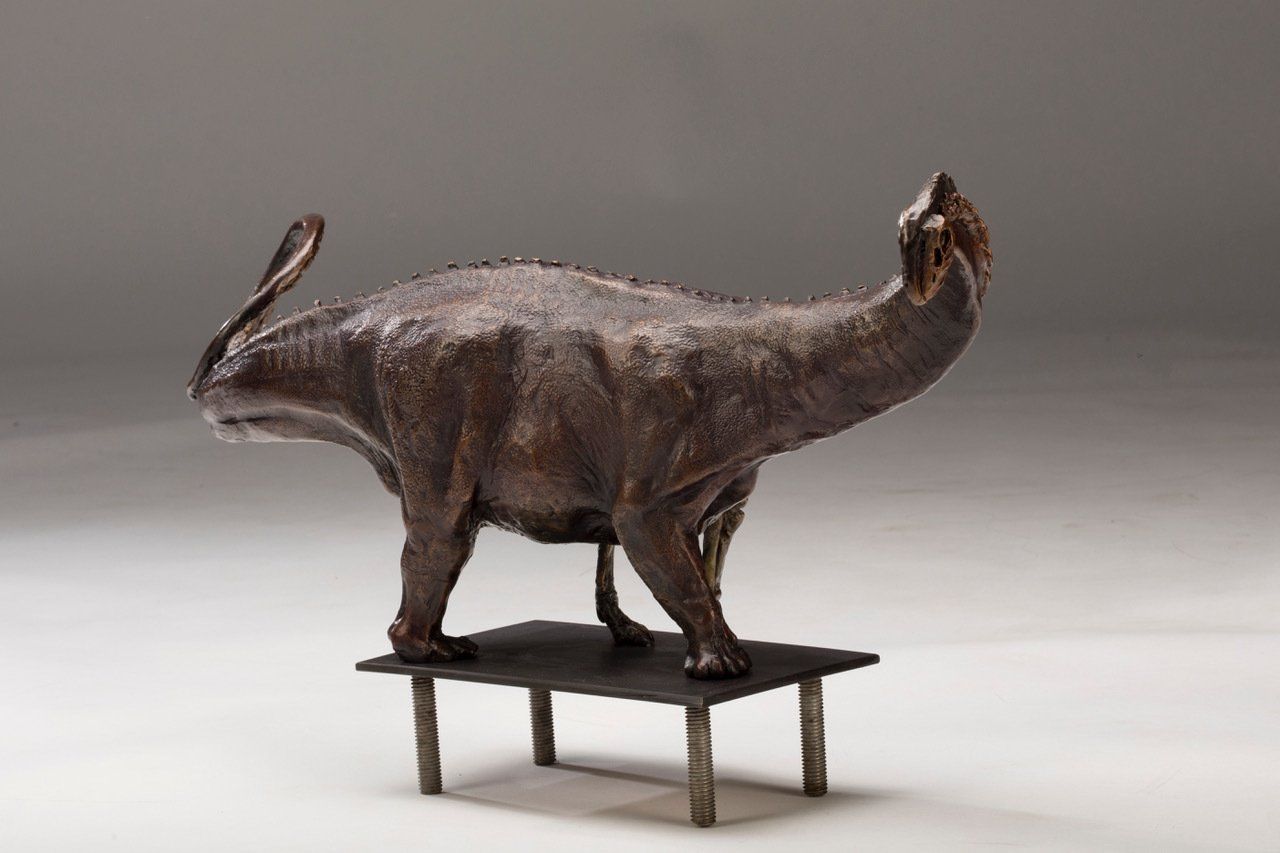 Galeamopus Skeletal Study bronze sculpture