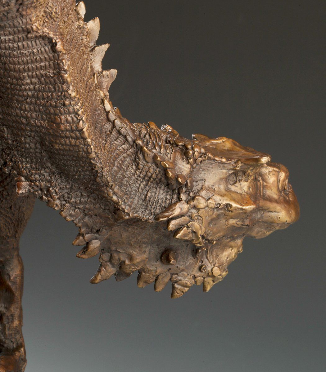Juggernaut Komodo Dragon sculpture in bronze
