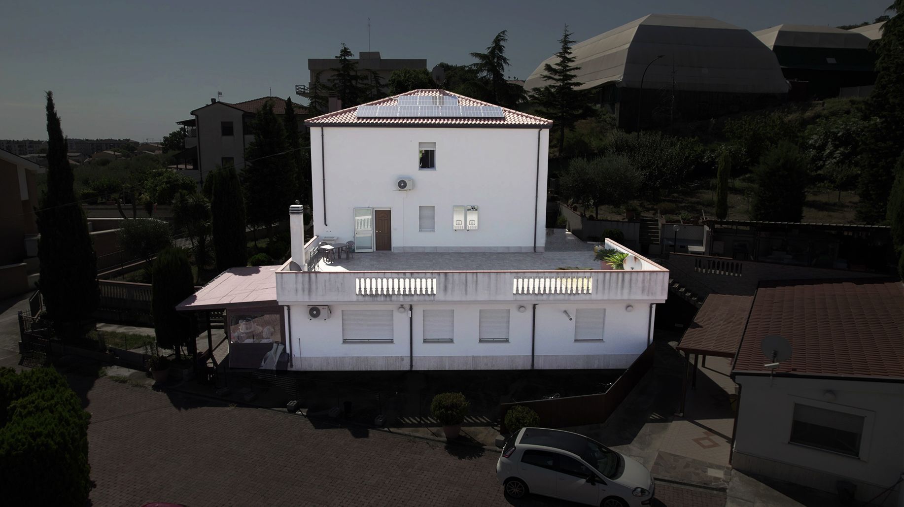 facciata laterale di una palazzina