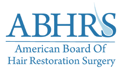 Diplomate and past member of the American Board of Hair Restoration Surgery (ABHRS)