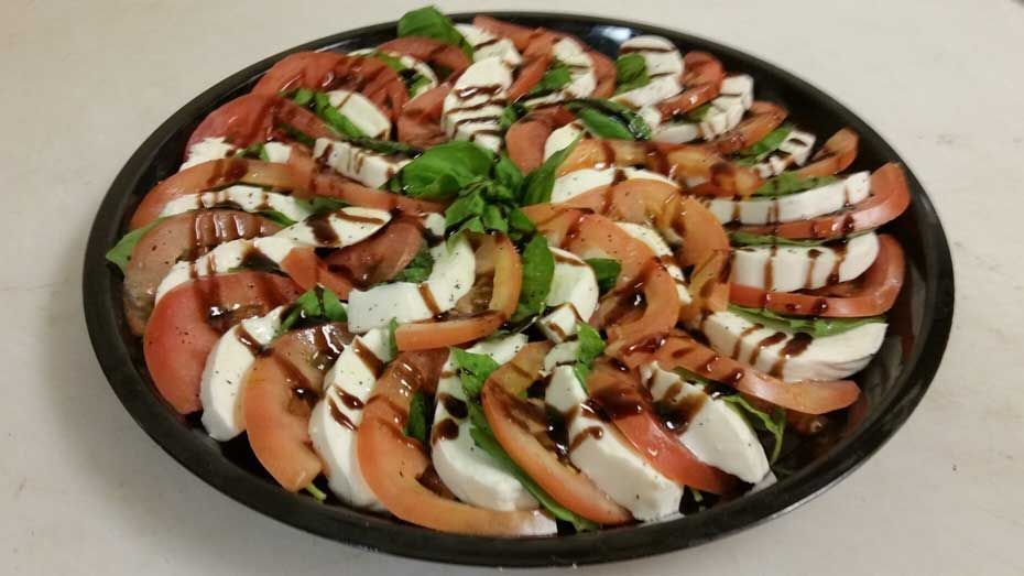 Mozarella and Tomato Platter at Authentic Italian Market, Restaurant and Bakery -Scittino's Italian Market Place - Catonsville,MD