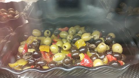 Mixed Olives at Authentic Italian Market, Restaurant and Bakery -Scittino's Italian Market Place - Catonsville,MD