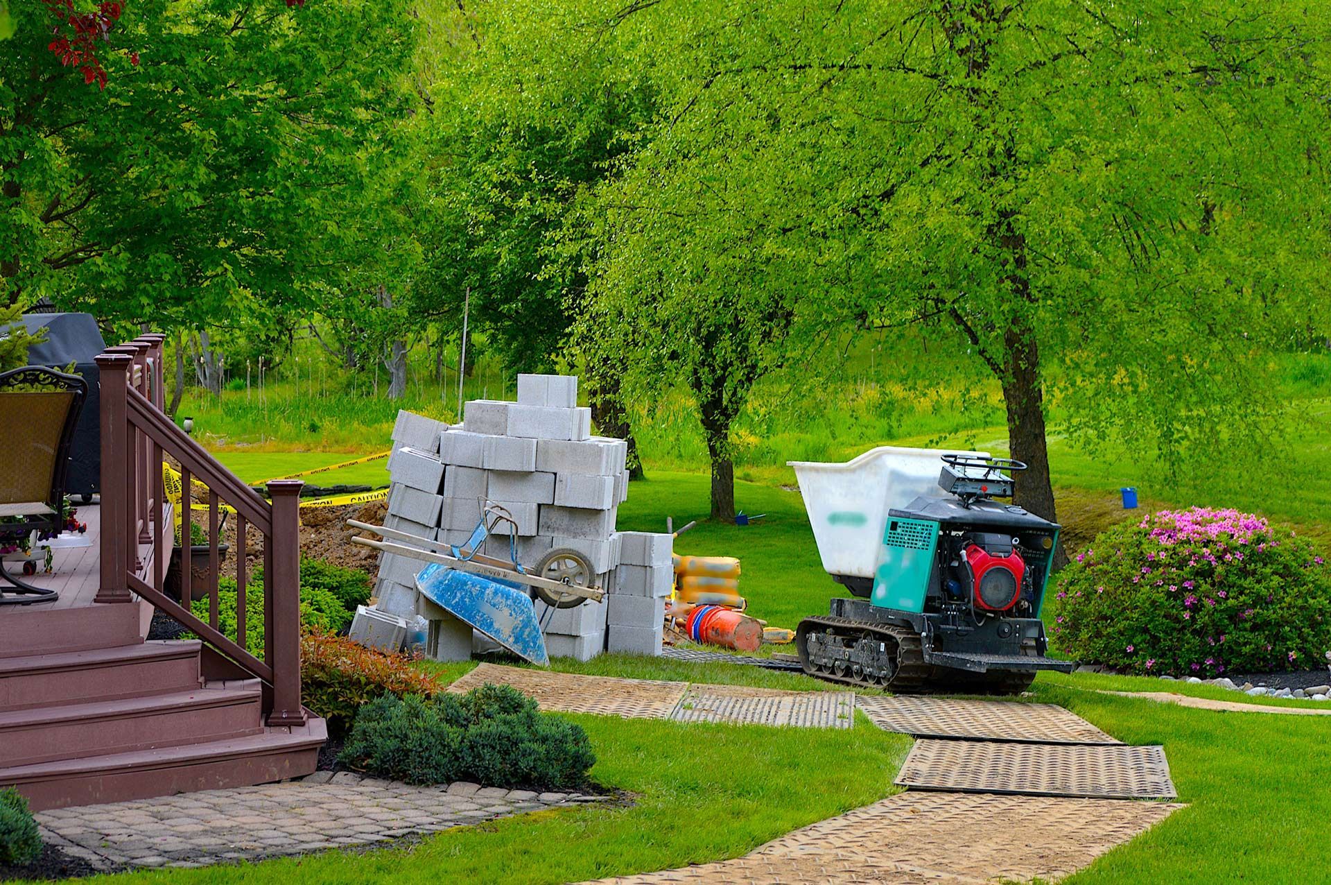 Depiction of landscape construction work in Southern Adelaide