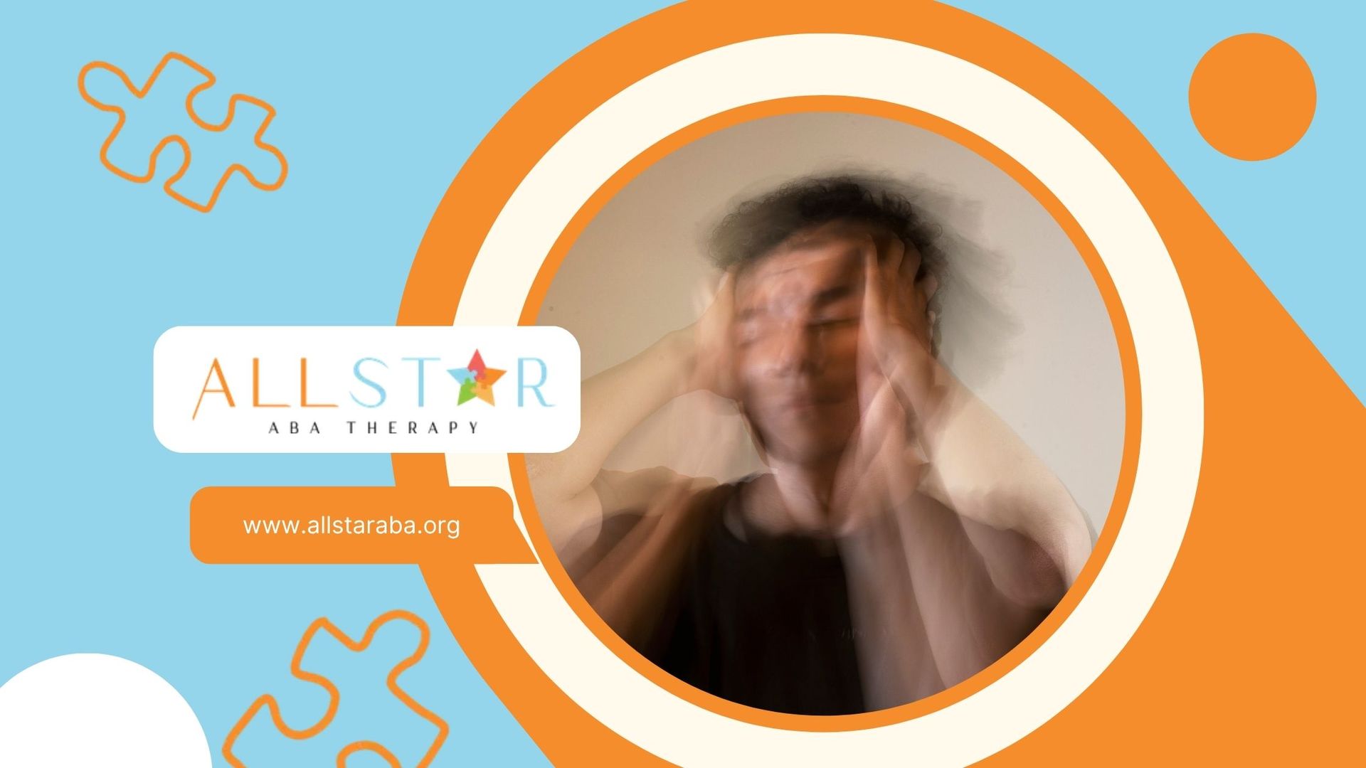 A blurry picture of a man in a circle with the words all star on it
