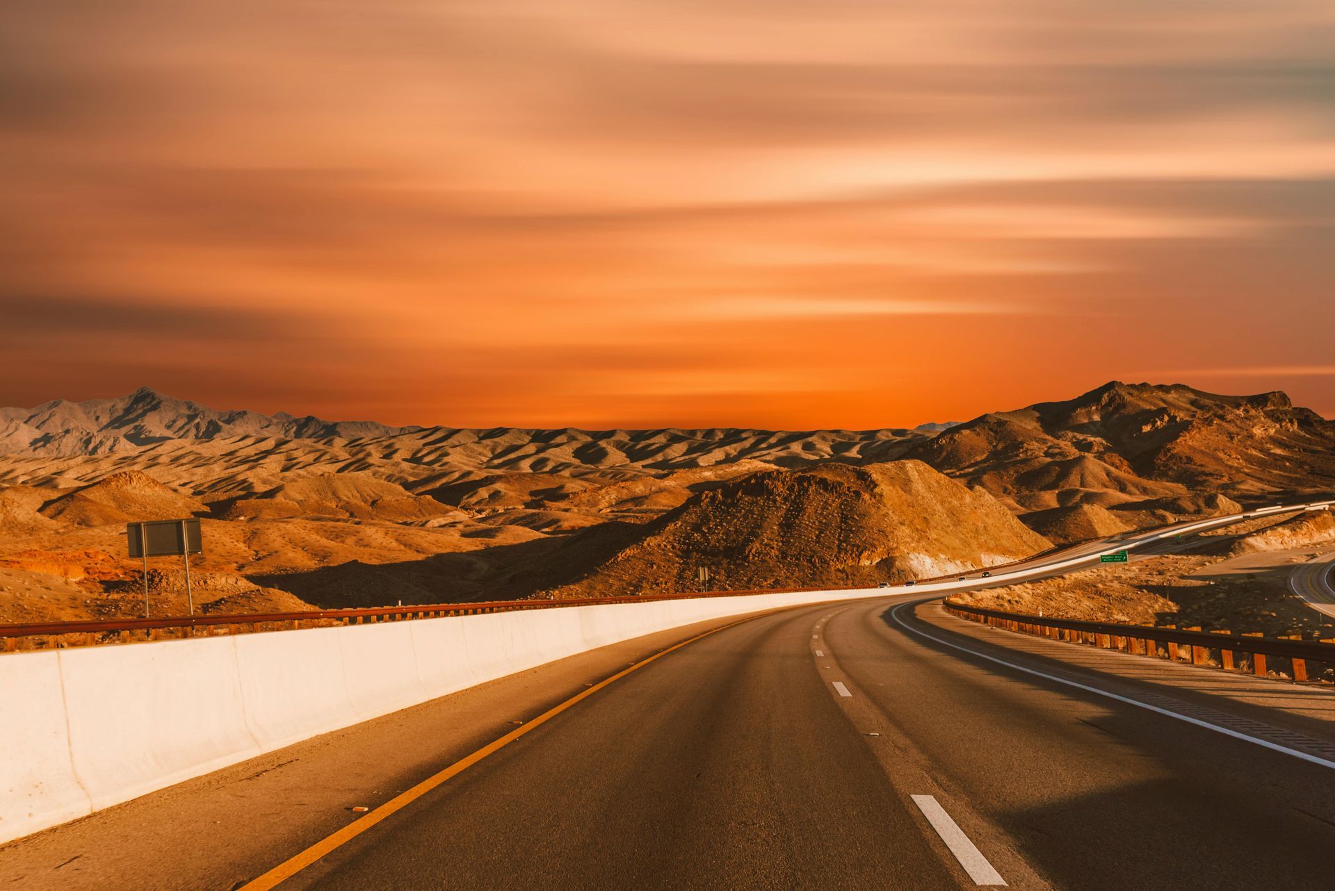 Desert Highway at Sunset in Nevada | Nonstop Auto Reno, NV