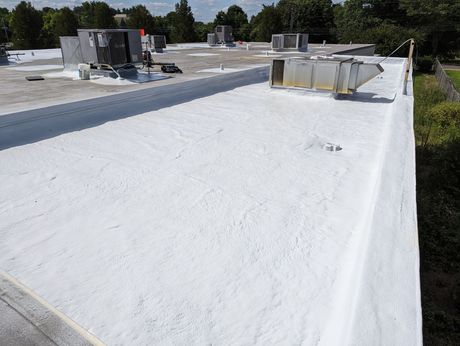 Silicone Roof Installation — Hartford, CT — Seamless Roof Systems