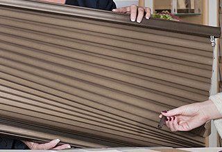 pleated blinds