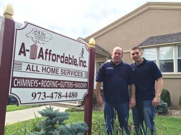 A1 Service — Picture With The Company Banner in Clifton, NJ