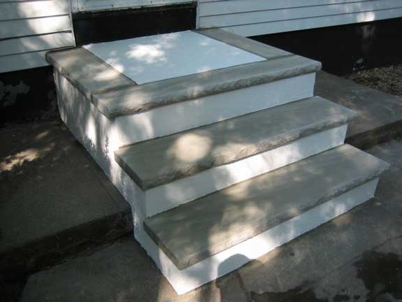 Stone Steps After A-1 Affordable Construction in Clifton, NJ