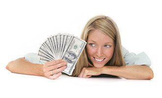 Promotions — Woman Holding Money in Clifton, NJ