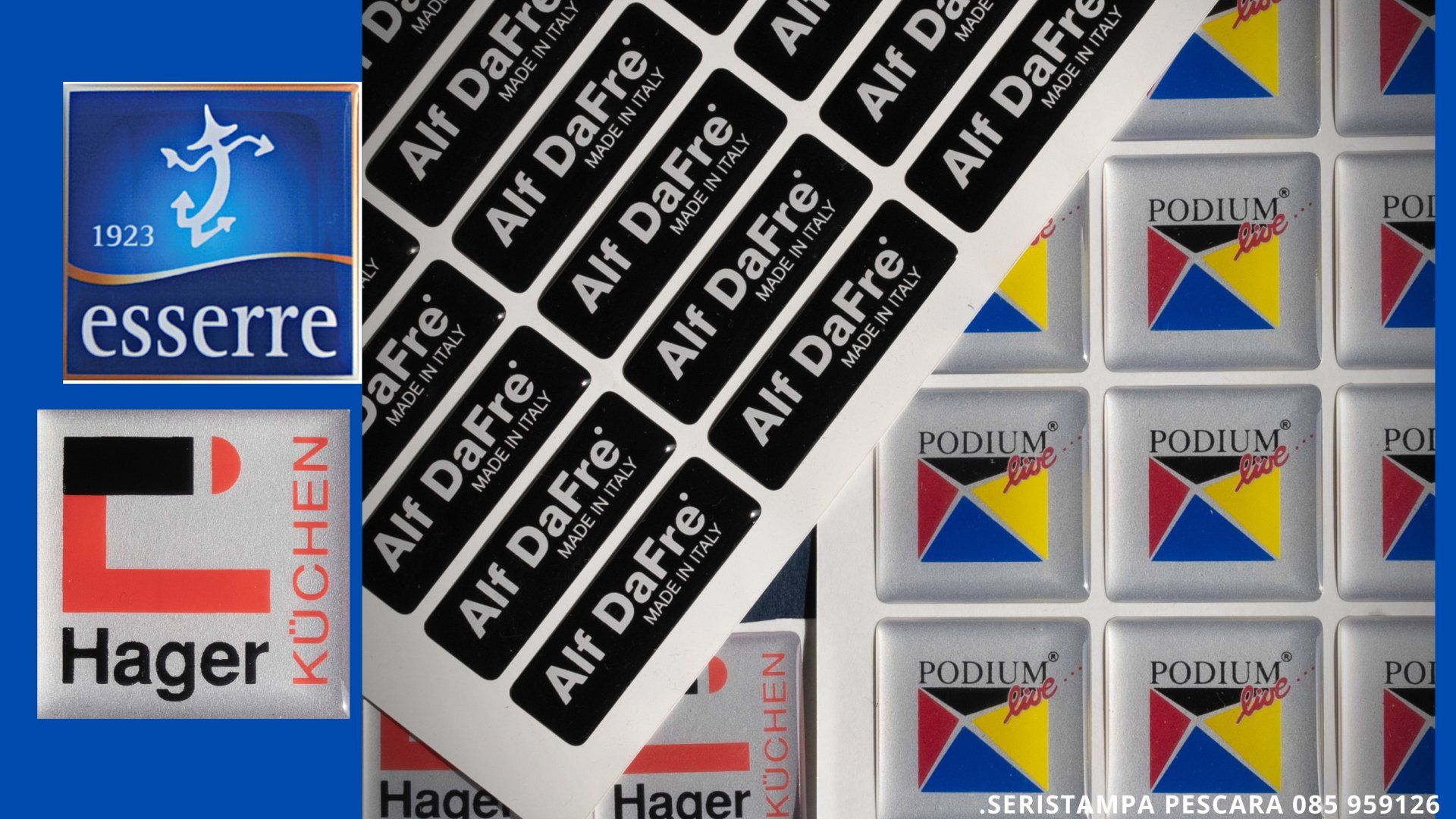 etichette commerciali