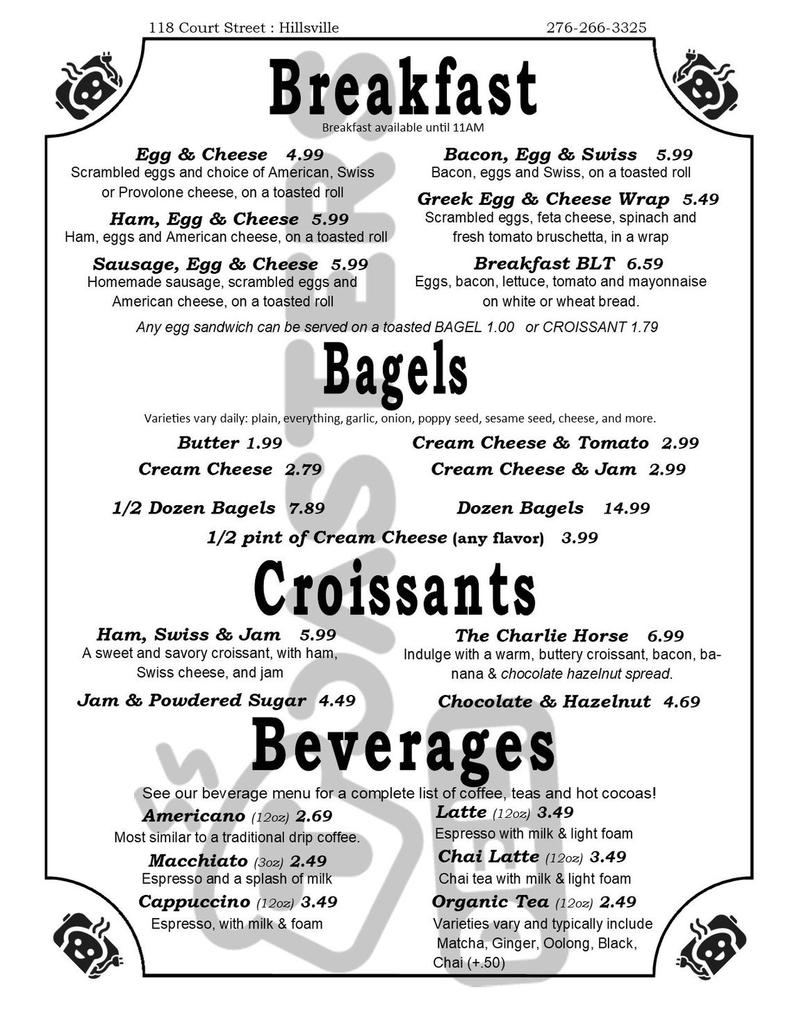 Tosters Deli Restaurant Hillsville Virginia