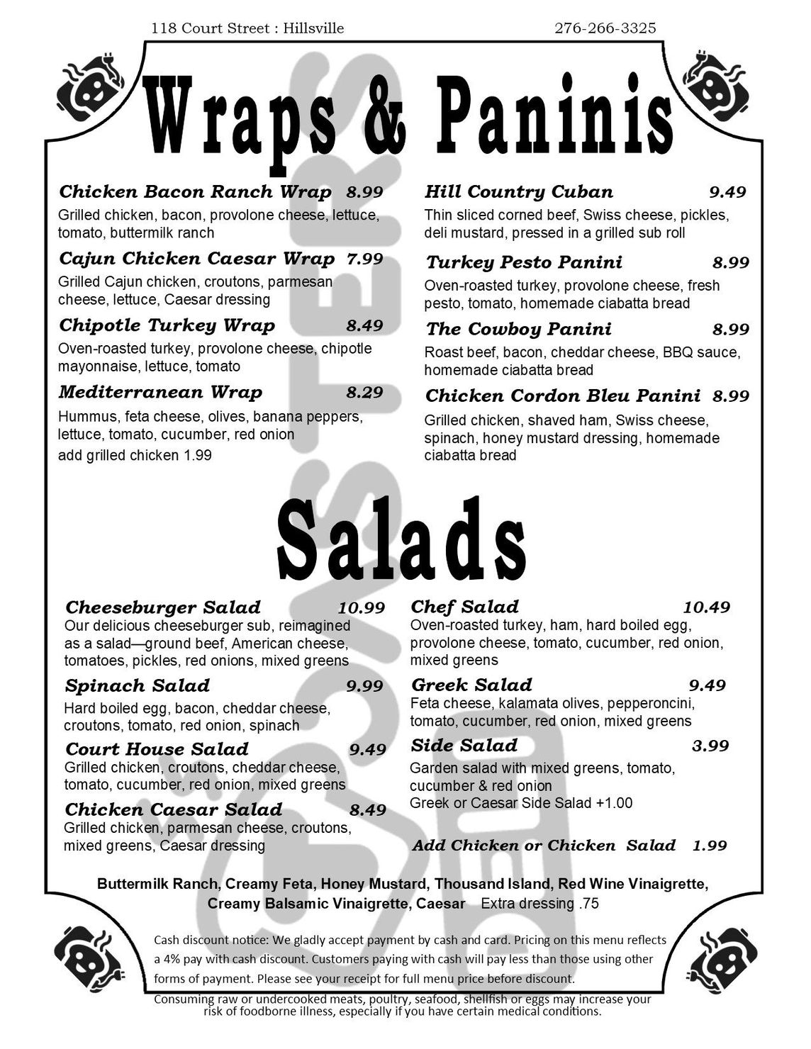 Menu 4/2025