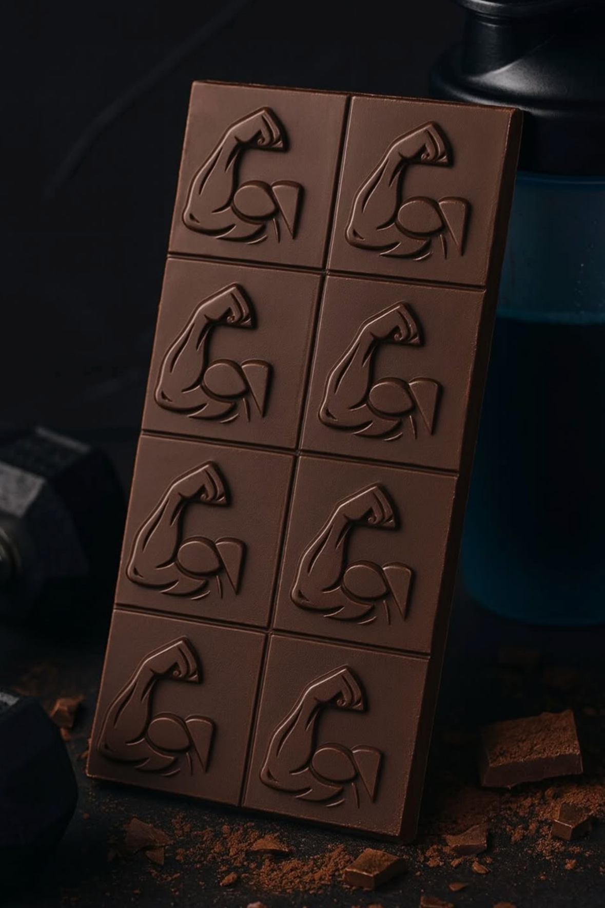 Swole Bar pre-workout chocolate bar, whey protein, l-theanine, creatine, caffeine, post workout, sustained energy for exercise, energy bar,  protein bar, nutrition bar, best pre-workout bar, pre-workout snack