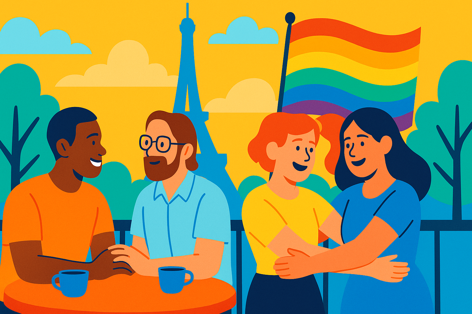 Gay Holidays in Paris: Top LGBT+ Cafés & Restaurants Guide