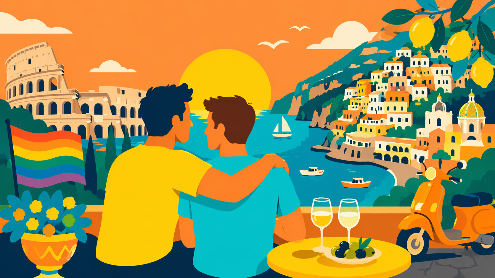 Italy LGBT+ friendly couples getaway for first-timers