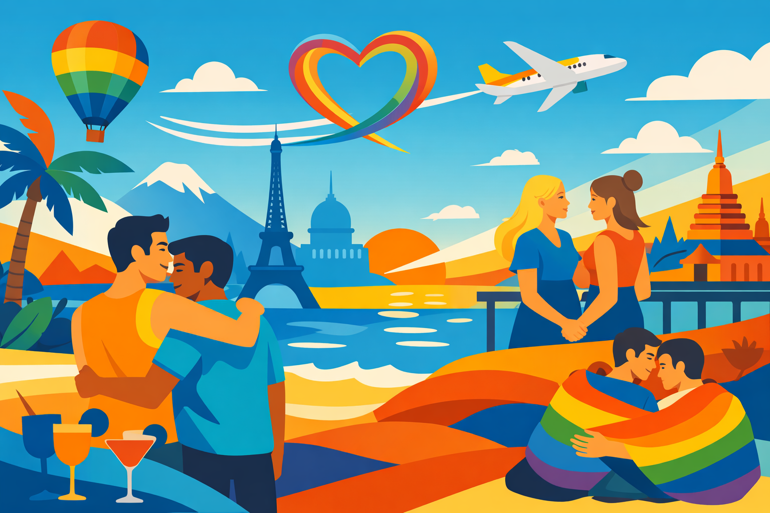 LGBT+ Romantic Destinations Around the World Guide