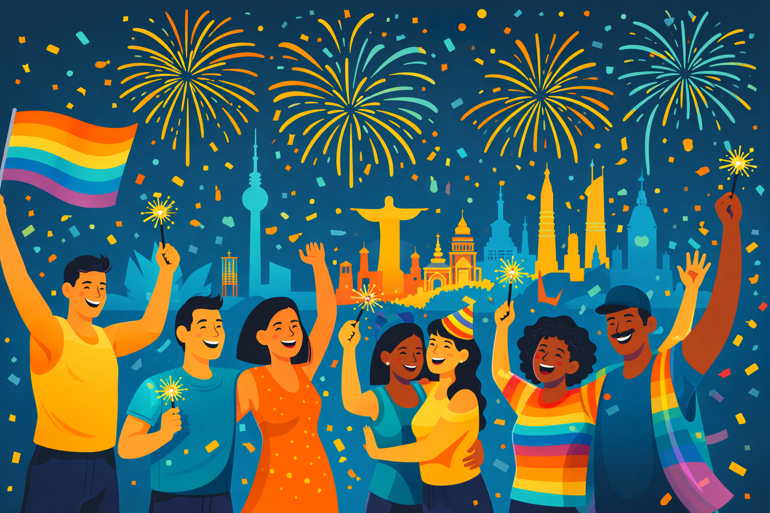 LGBT Destinations for New Year: 5 Party Cities