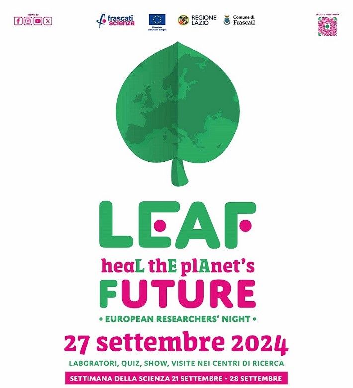 locandina del progetto LEAF presentato nella notte europea dei ricercatori 2024