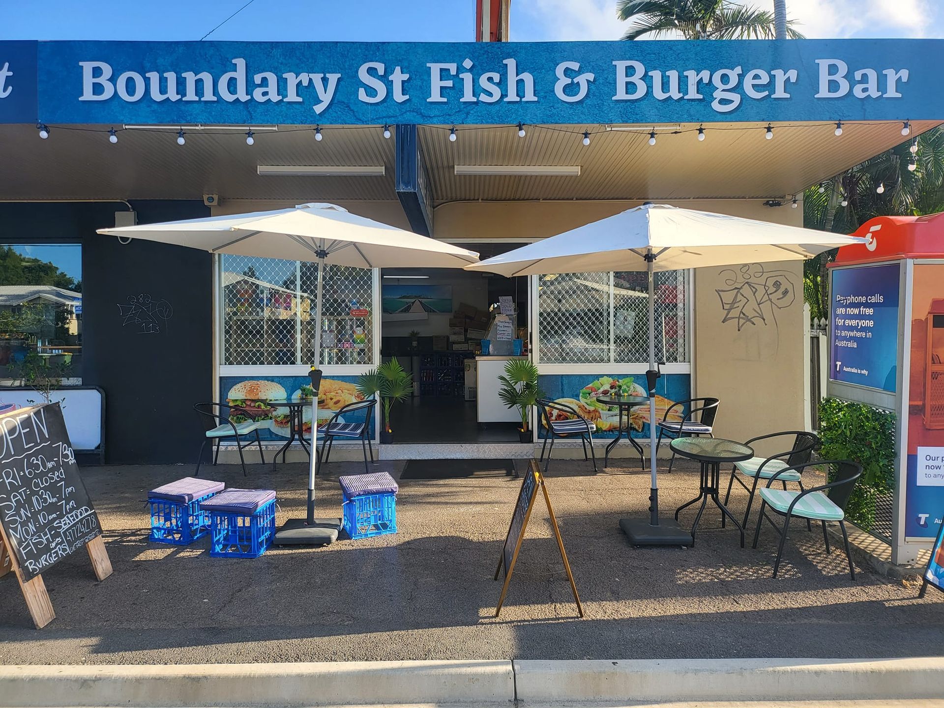 Exterior of Boundary St Fish & Burger Bar — Boundary Street Fish & Burger Bar in Railway Estate, QLD