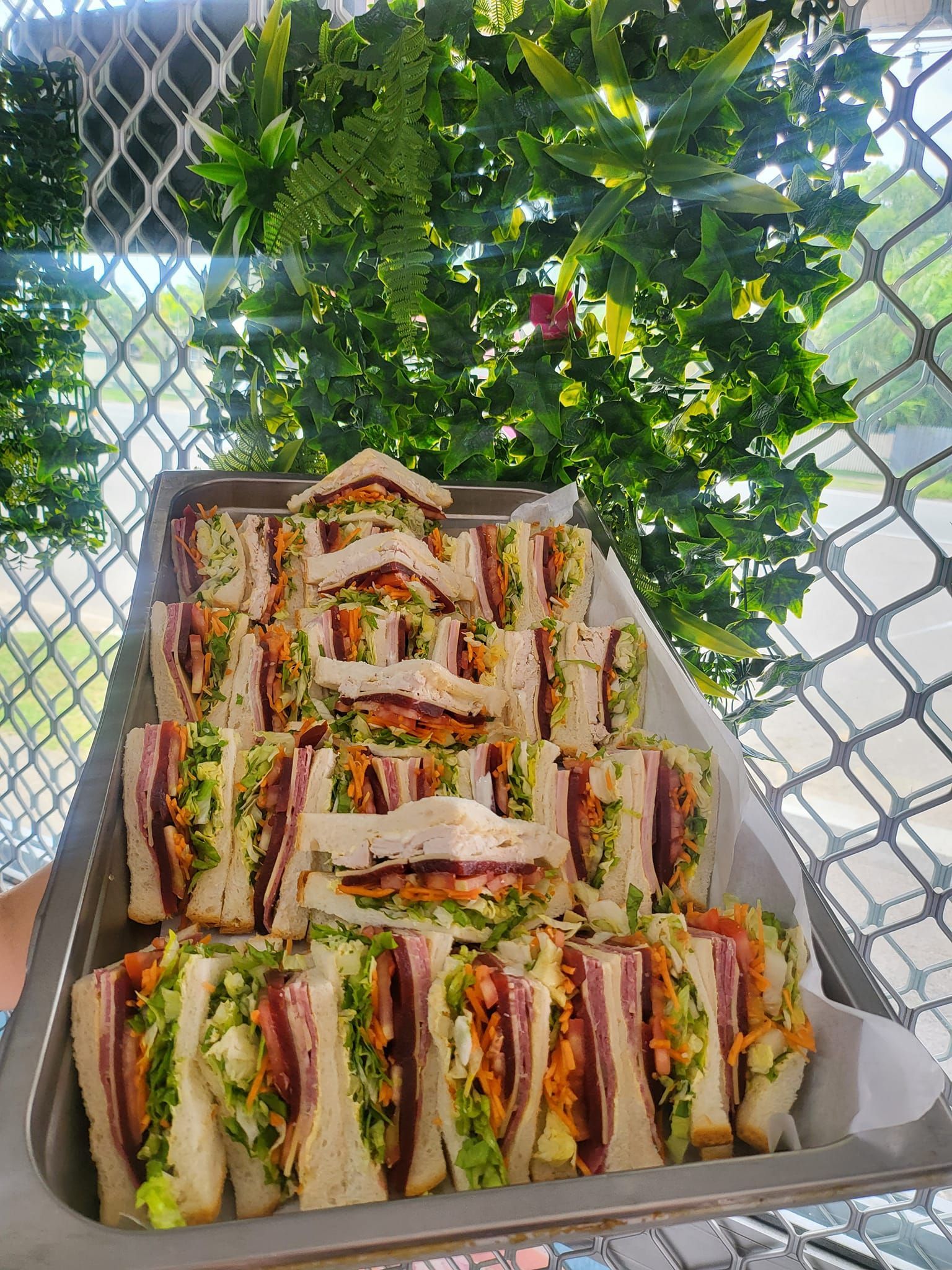 Display Case With Fried Food — Boundary Street Fish & Burger Bar in Railway Estate, QLD