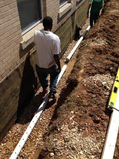French Drain 15 — Home Services Foundation Repair in Fordyce, AR