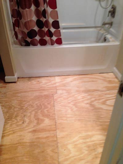 BATHROOM TUB CUT OUT AFTER — Home Services Foundation Repair in Fordyce, AR