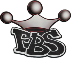 Black and white FBS logo with a crown above it.