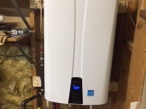 Southeastern Plumbing Water heater in house.