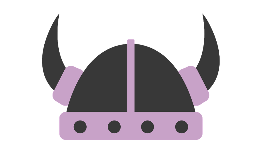 Purple And Black Viking Helmet With Horns — Viking Skip Bin Recycling In Dunmore, NSW