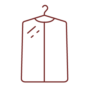 dry cleaning bag icon