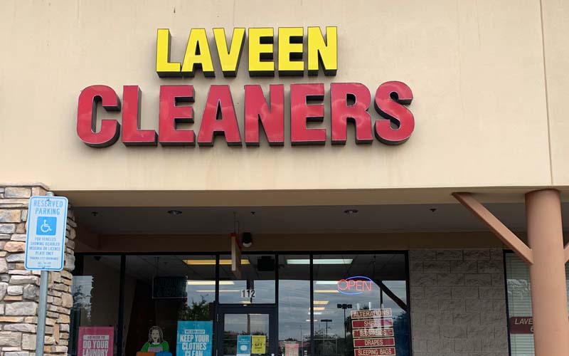 Laveen Cleaners building exterior