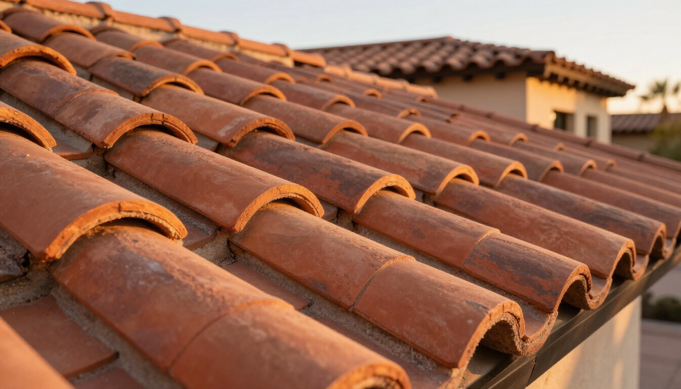 Spanish tile roof in Chino Valley