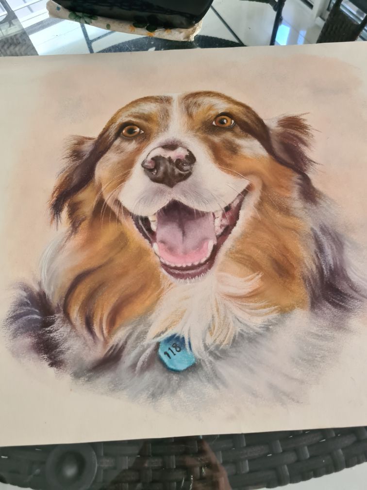 Di Pastel Painting 2 — Little Treasures Pet Cremation in Bells Park, QLD