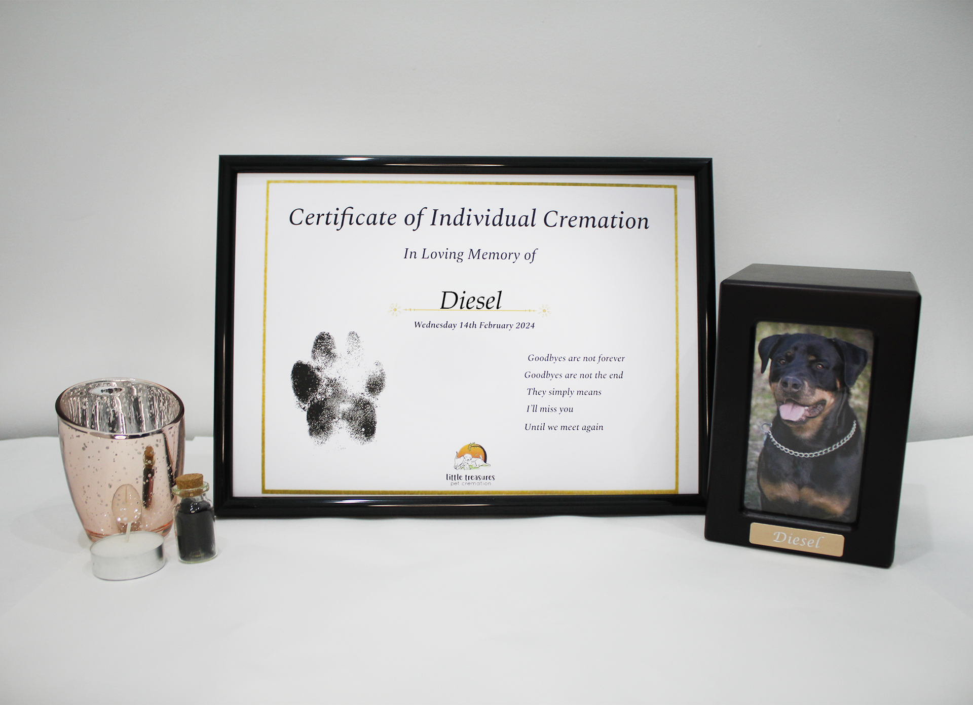 pet cremation and memorial package