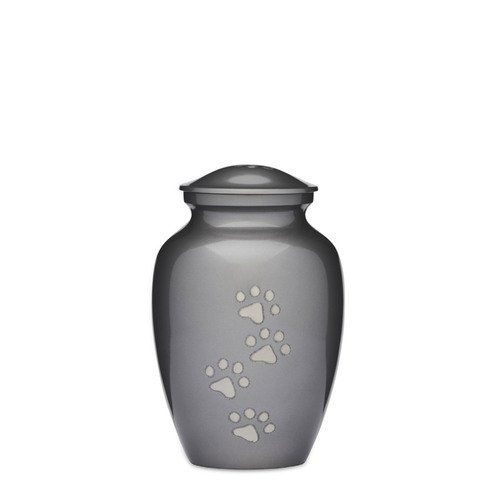 Grey Paws to Heaven Urn — Little Treasures Pet Cremation in Bells Park, QLD