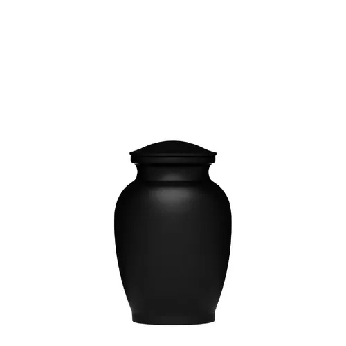Matte Black Alloy Urn — Little Treasures Pet Cremation in Bells Park, QLD