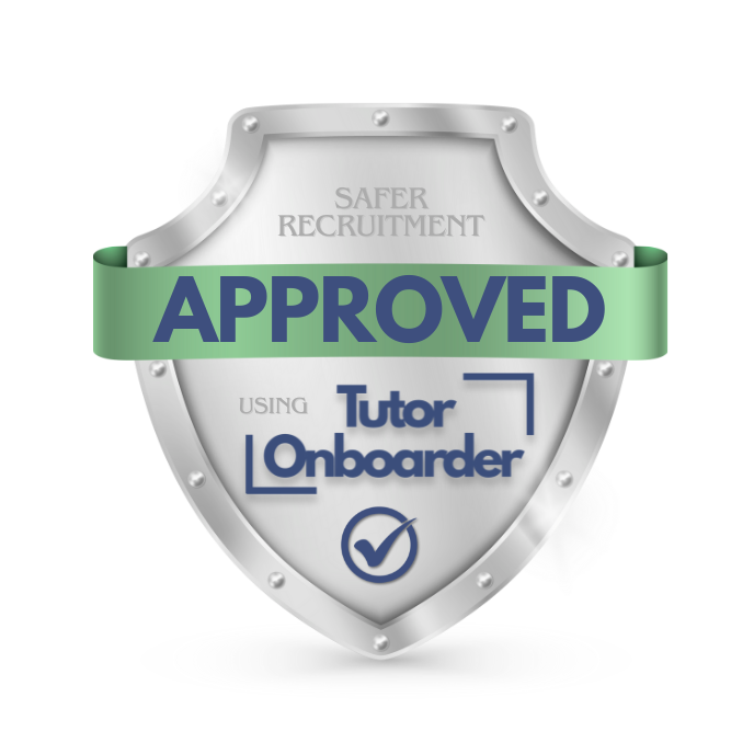 Silver shield with green 