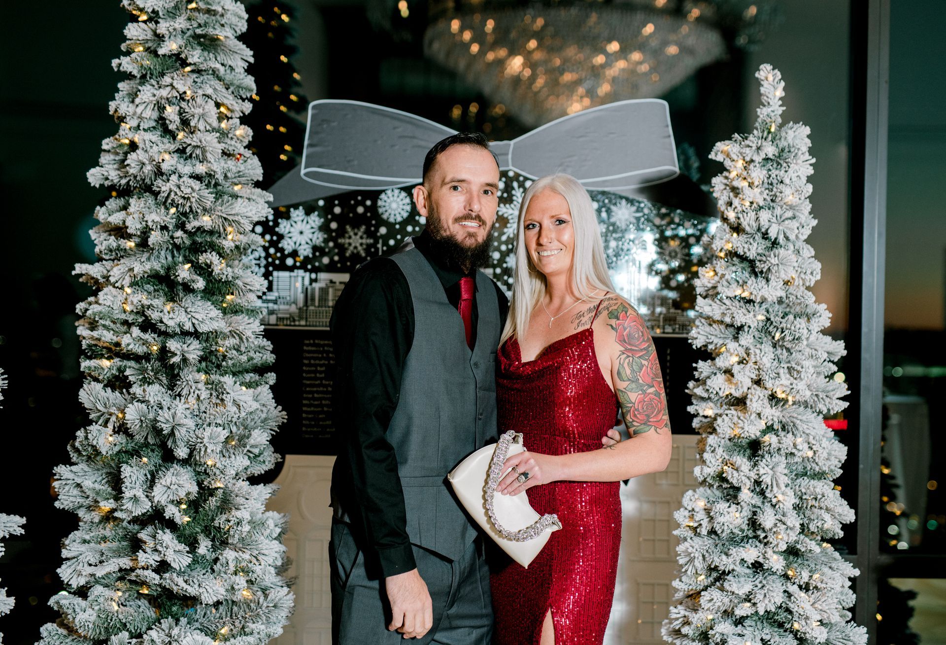 Team members enjoying the Venture Communities holiday party