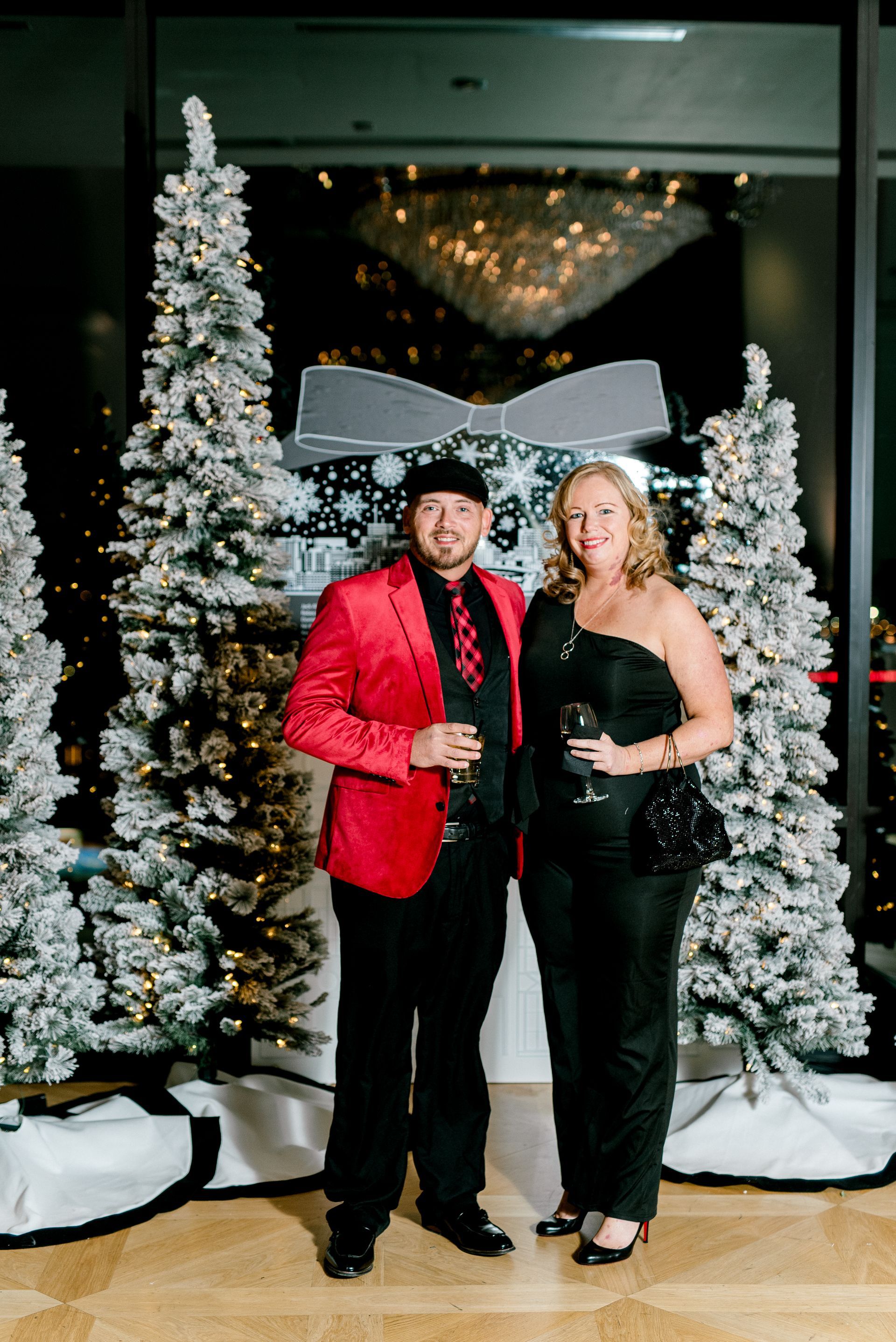 Team members enjoying the Venture Communities holiday party