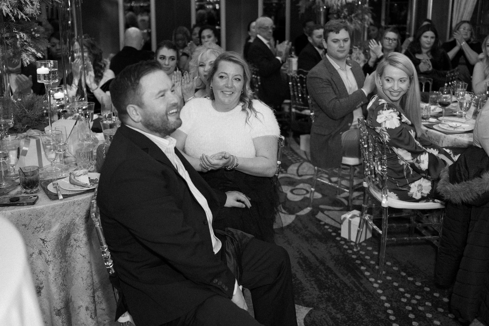 Team members enjoying the Venture Communities holiday party